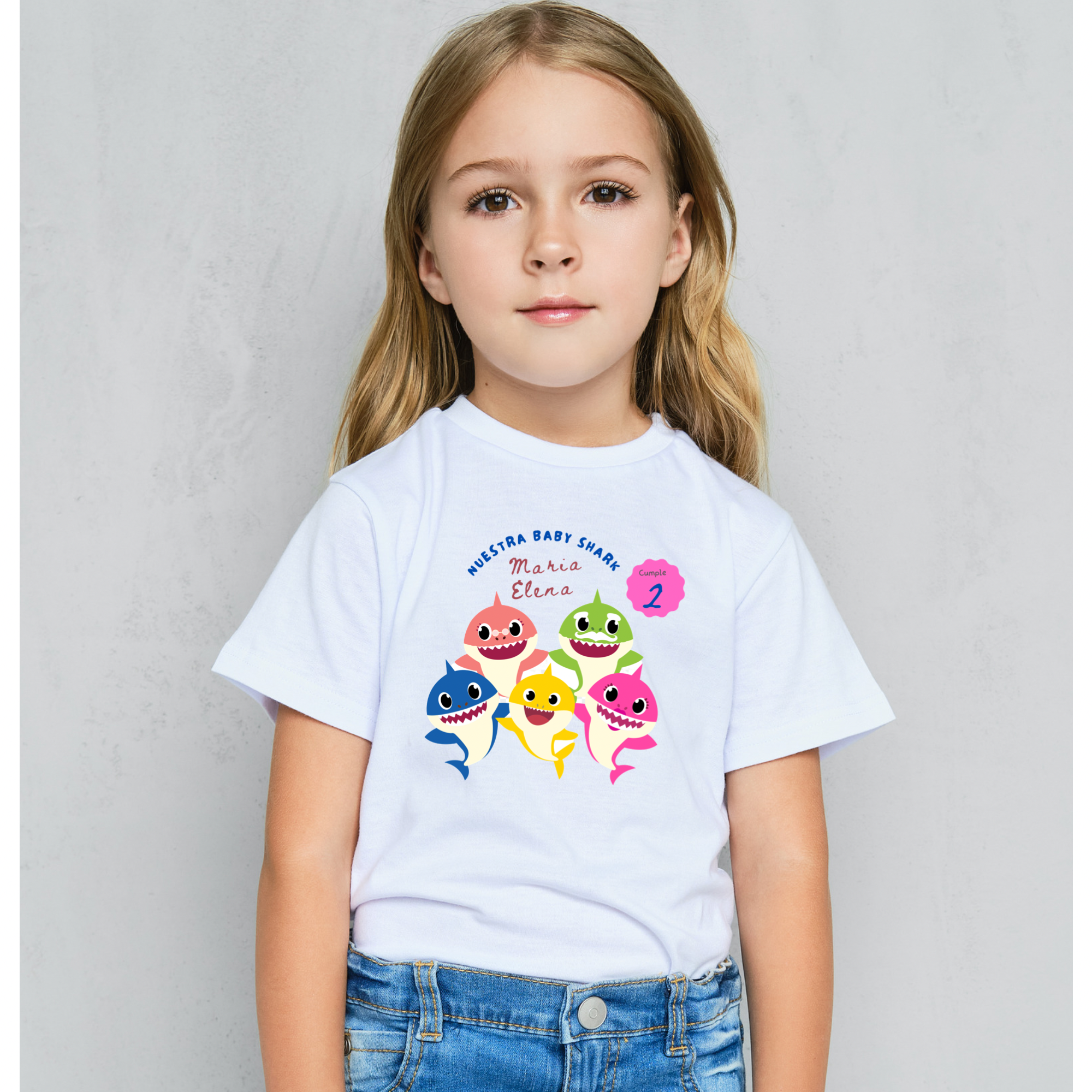 Camisas para niños y adultos de shark -