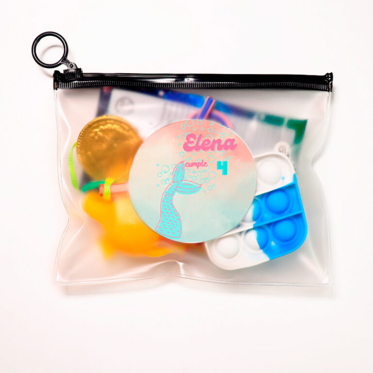 Bolsa pvc con zipper negro Sirenas