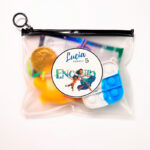 Bolsa pvc con zipper negro encanto