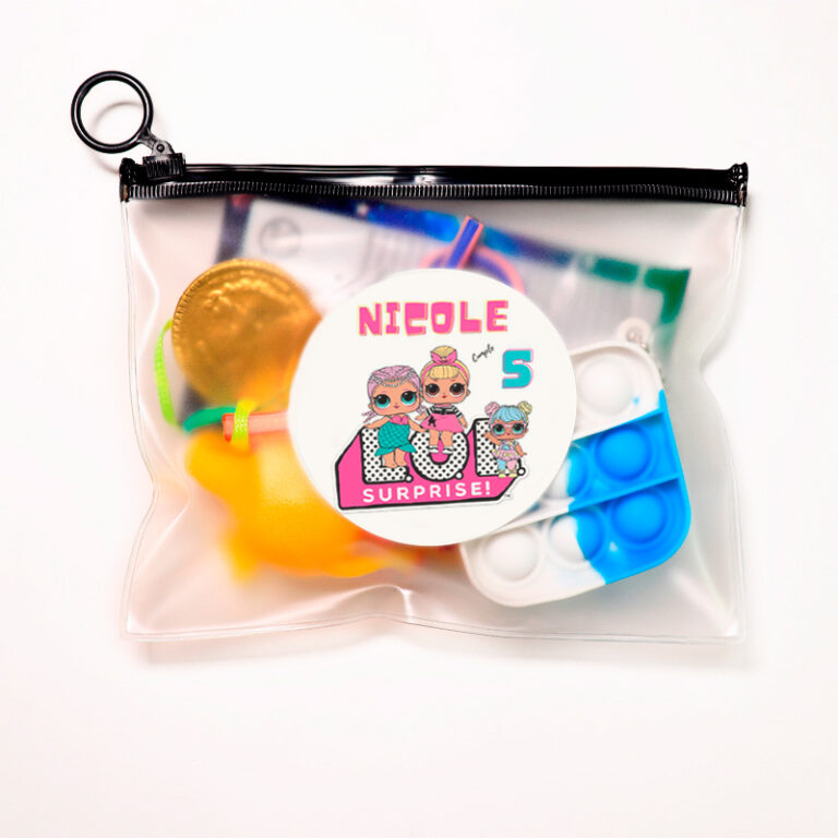 Bolsa pvc con zipper negro Lol