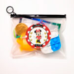 Bolsa pvc con zipper negro Minnie