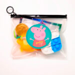 Bolsa pvc con zipper negro Peppa